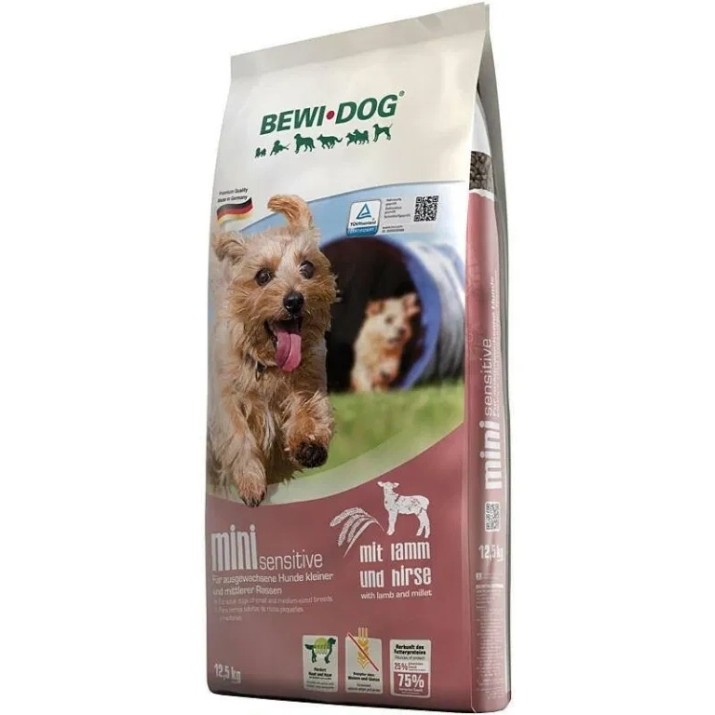 Hrană uscată pentru câini Bewi Dog Mini Sensitive Lamb & Rice 12.5kg