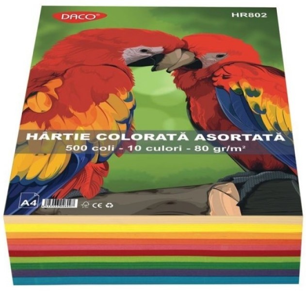 Hârtie colorată Daco 10pcs HR802