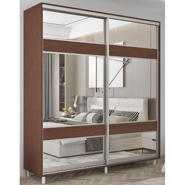Шкаф-купе Mobildor-Lux Aron 230x220 (2226 Wenghe) K3