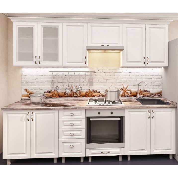 Кухонный гарнитур Bafimob Iulia MDF 2.6m Dub Polyarnyi