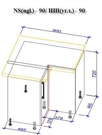 Кухонный гарнитур Bafimob Corner (High Gloss) 4.1x0.9m Eco Green/Beige