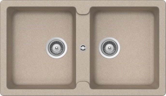 Кухонная мойка + смеситель Schock Set Element N-200 Sabbia + Plutos Sabbia         