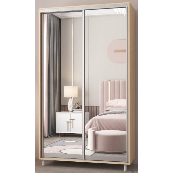 Шкаф-купе Mobildor-Lux Aron-P Mirror 110x220 Oak Sonoma (aronp3453)