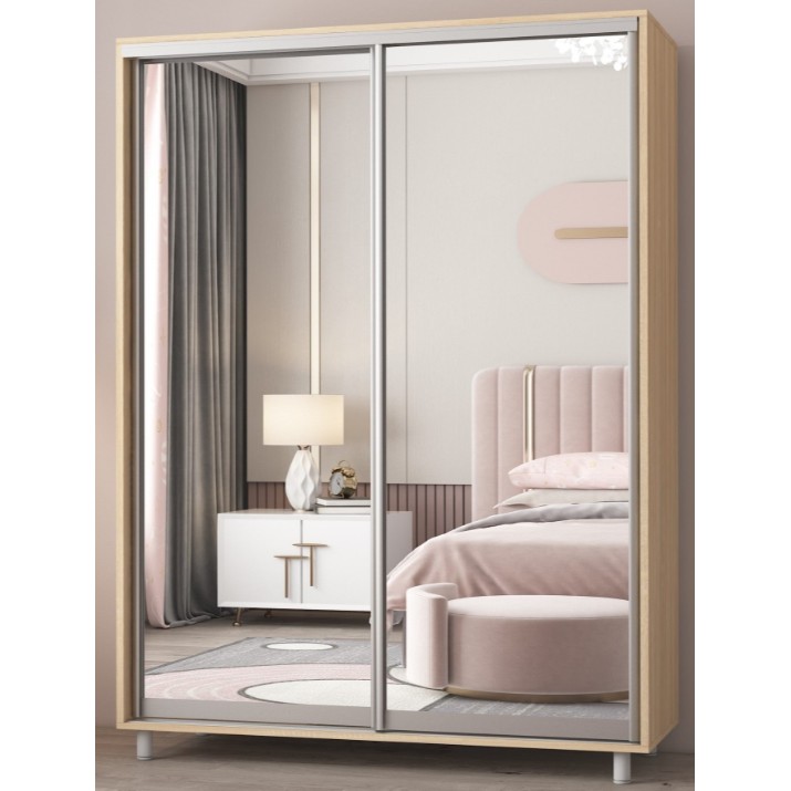 Шкаф-купе Mobildor-Lux Aron-P Mirror 180x220 Oak Sonoma (aronp2559)