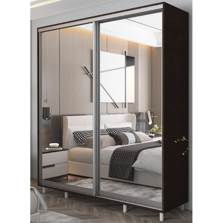 Dulap cu uşi glisante Mobildor-Lux Aron P 200x220 (2226 Wenghe)