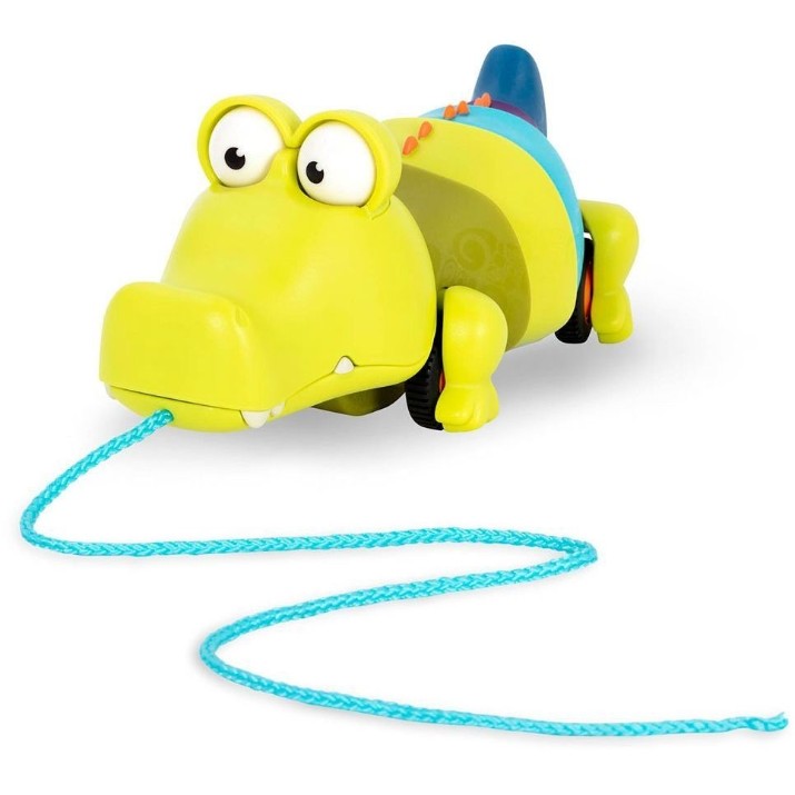 Jucarie de impins si tras Battat Crocodile Clat Claus (BX1674Z)