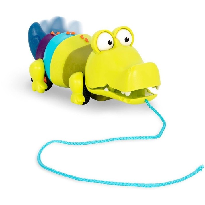 Jucarie de impins si tras Battat Crocodile Clat Claus (BX1674Z)