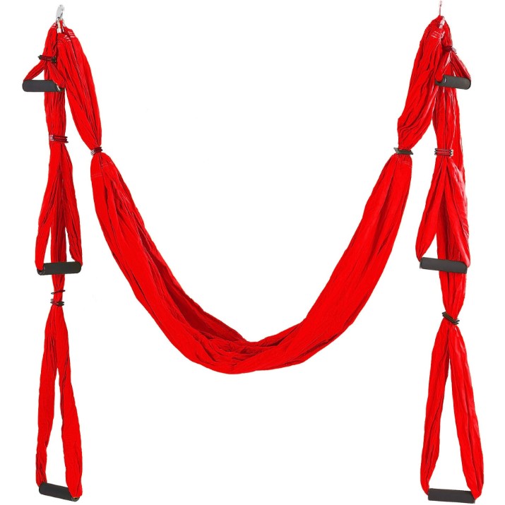 Гамак для йоги с ручками Sportline FI-5323 (5115) Red