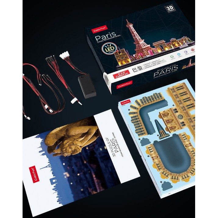 3D пазл CubicFun Paris Led (L525h)