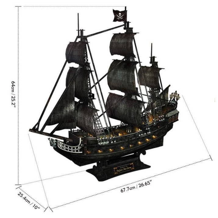 3D-puzzle CubicFun Queen Anne's Revenge Led (L522h)