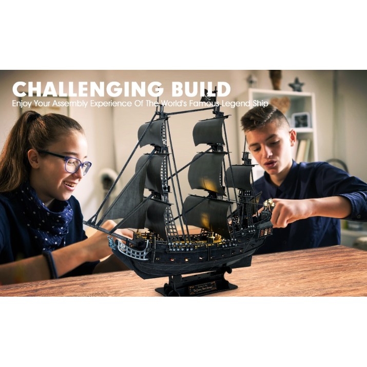 3D-puzzle CubicFun Queen Anne's Revenge Led (L522h)