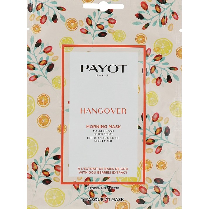 Тканевая маска Payot Morning Hangover Detox and Radiance Sheet Mask 1pcs