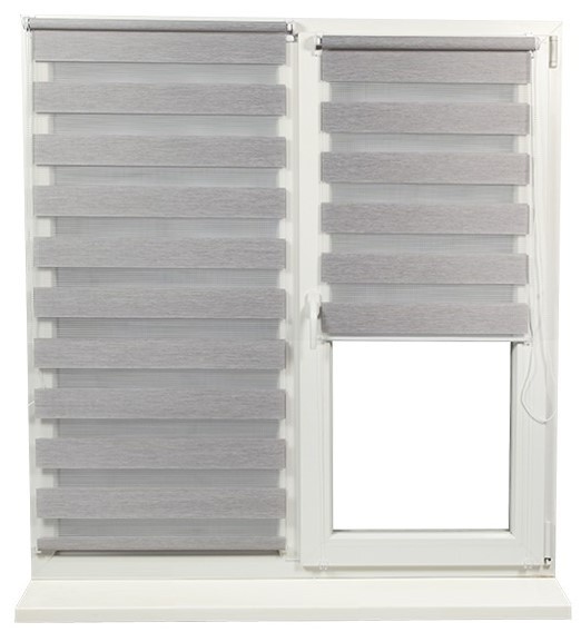 Рулонные шторы Dekora Day Night BH-3003 Grey/Nature 0.60x1.70m
