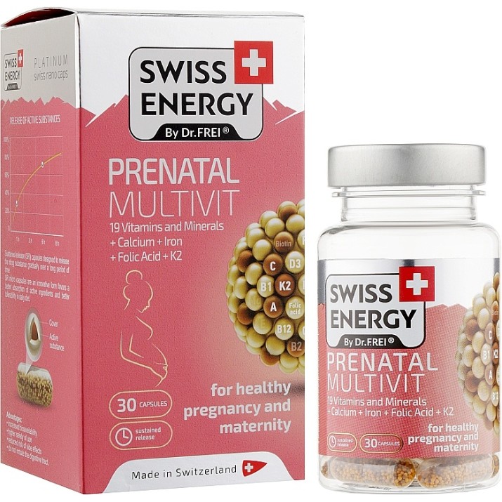 Vitamine Swiss Energy Prenatal Multivit 30caps