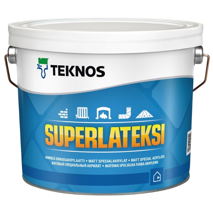 Краска Teknos Superlatex 0.9L