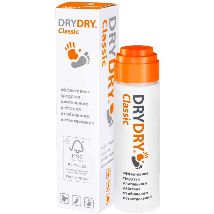 Антиперспирант-средство от обильного потоотделения DRYDRY Classic 35ml
