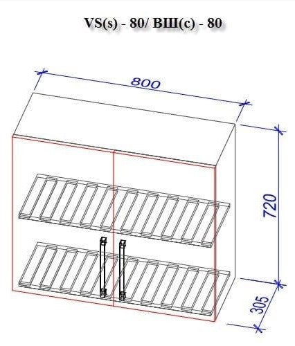 Кухонный гарнитур Bafimob Corner (High Gloss) 3.4x1.7m White/Black