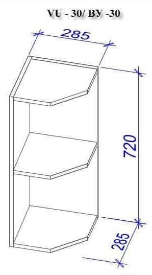 Кухонный гарнитур Bafimob Corner (High Gloss) 3.4x1.7m White/Cappuccino