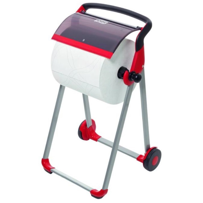 Dispenser mobil pentru hârtie Tork W1 Black/Red (652008)