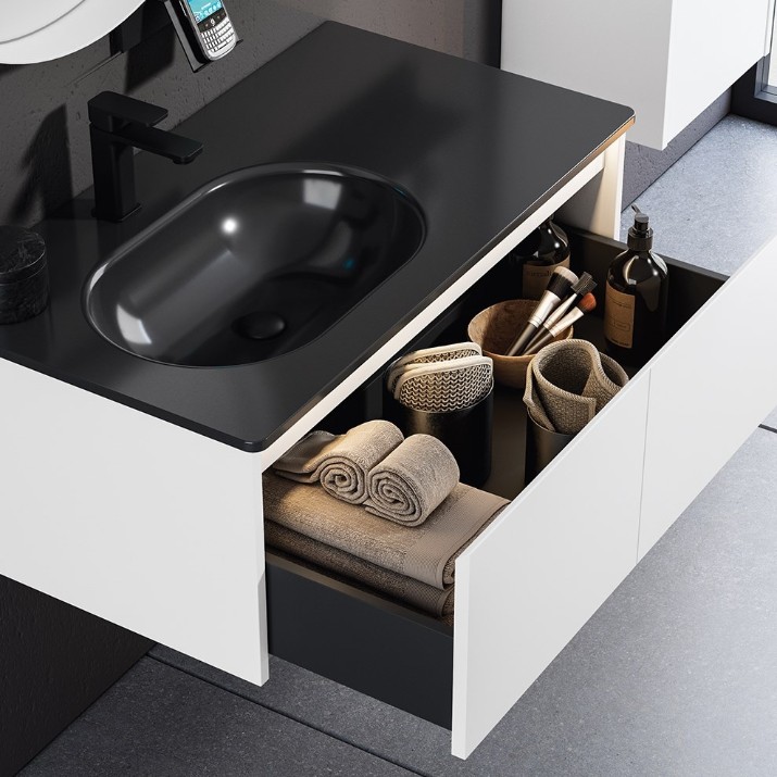 Dulap cu lavoar Orka Lisbon 90 White (16054)