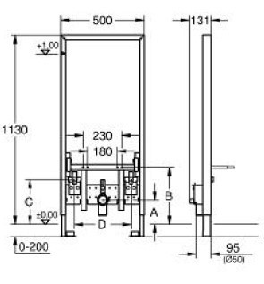 Инсталляции для биде Grohe Rapid SL (38553001)