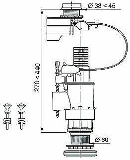 Flotor de scurgere Wirquin Tronic (10719338)
