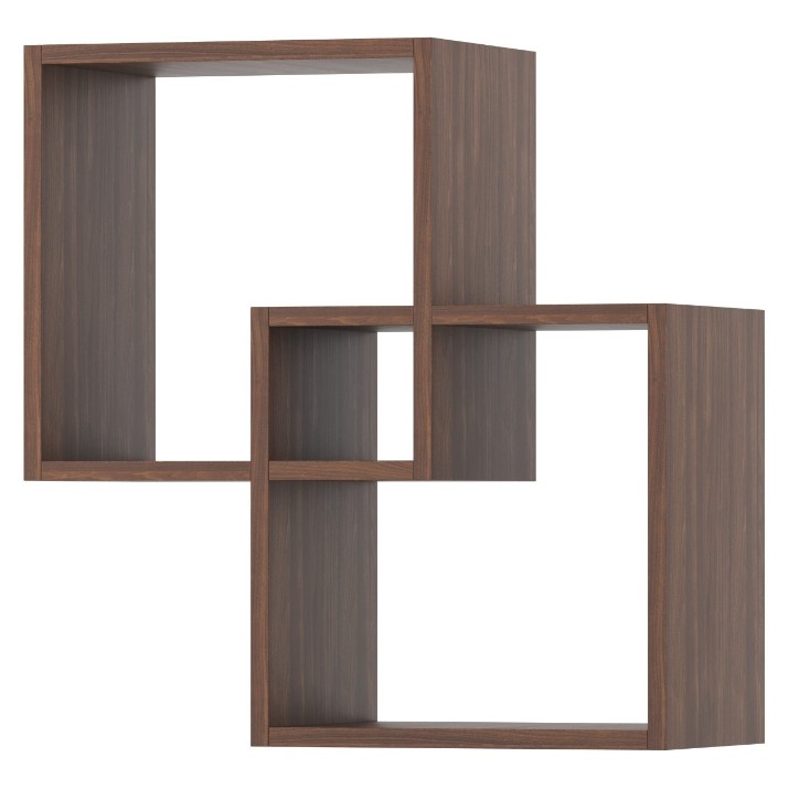 Навесная полка Fabrik Home Small 4 Орех Каменный