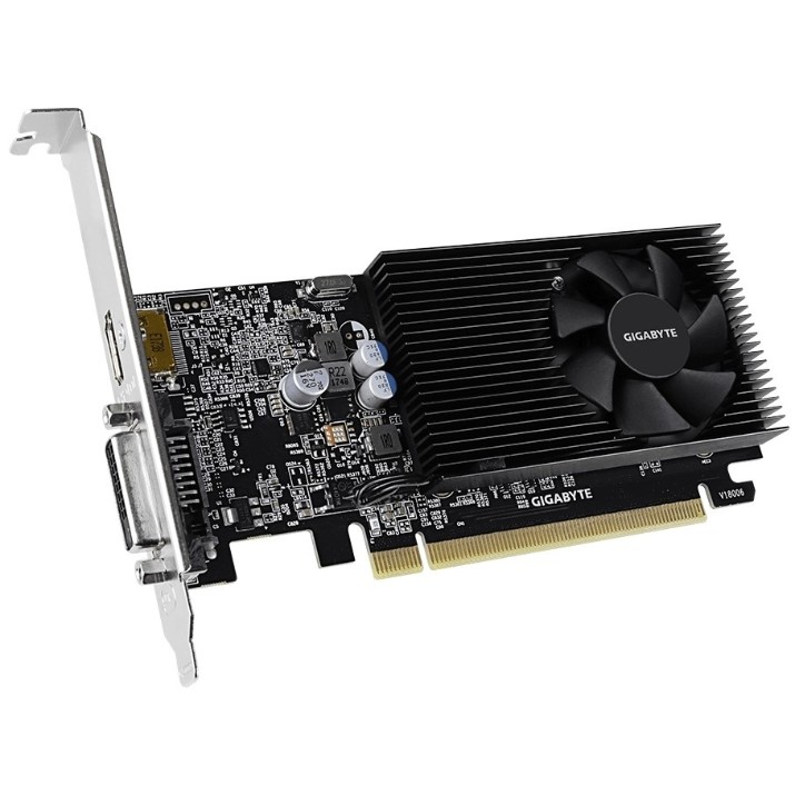 Видеокарта Gigabyte GeForce GT1030 2Gb GDDR4 Low Profile (GV-N1030D4-2GL)