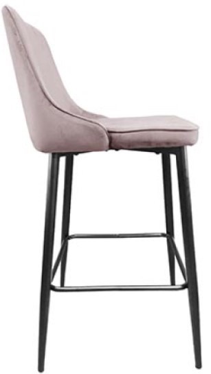 Scaun de bar Deco Clasic Pudra/Black Legs