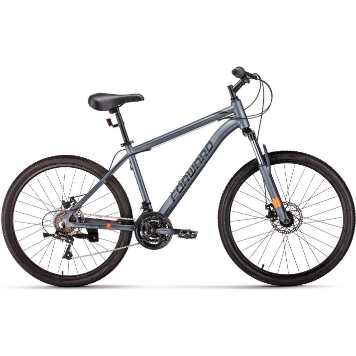 Велосипед Forward Hardi 26 2.0 Disc (2021) 17 Gray Matt/Black