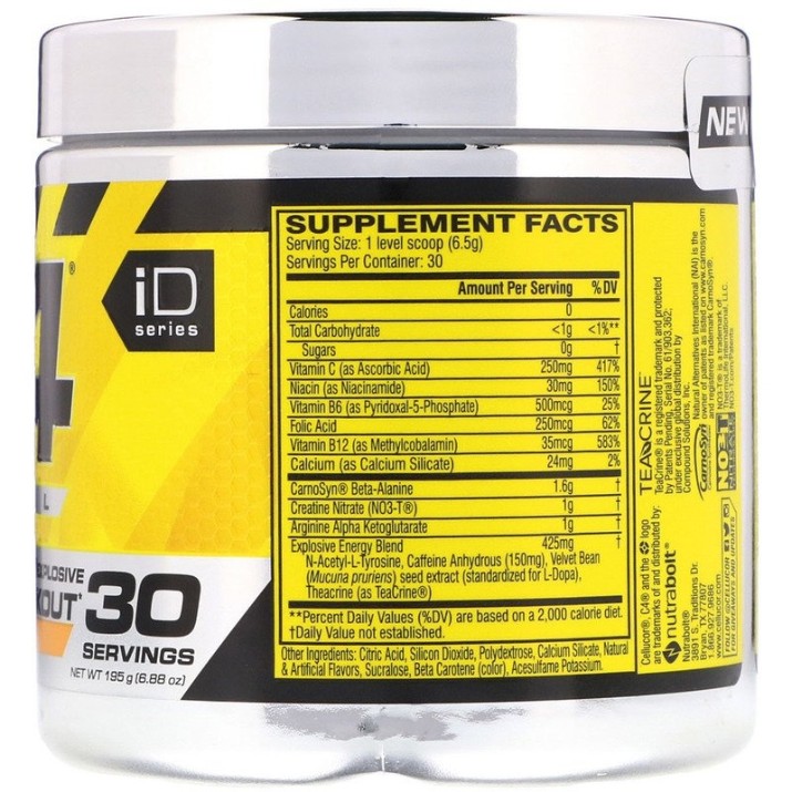 Предтренировочный комплекс Cellucor C4 Original Orange 30 serv