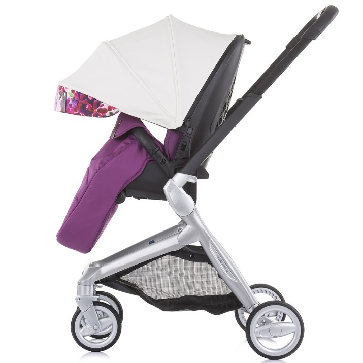 Коляска Chipolino 3in1 Emotion White/Flowers (KKEM02103WF) 