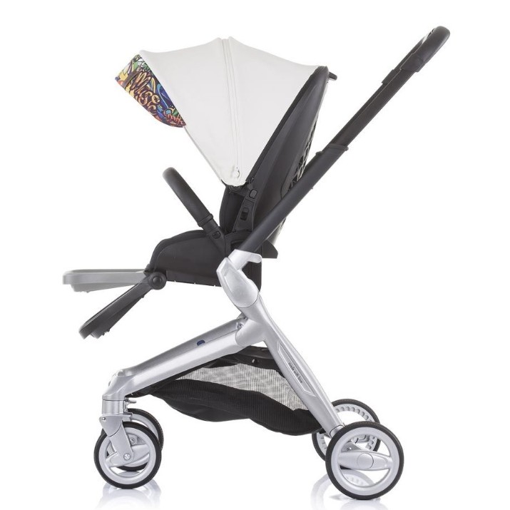 Коляска Chipolino 3in1 Emotion White\Graffiti (KKEM02104WG)