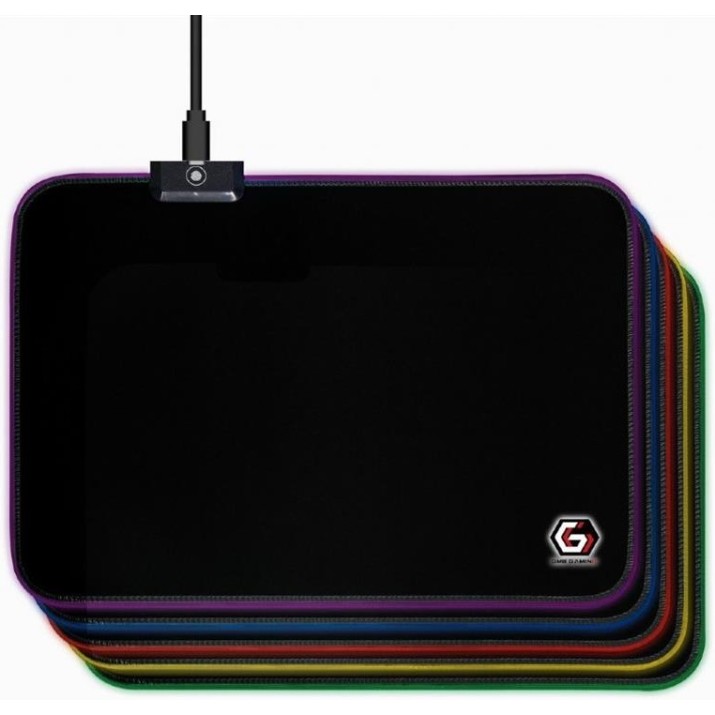 Mousepad Gembird MP-GAMELED-M Black