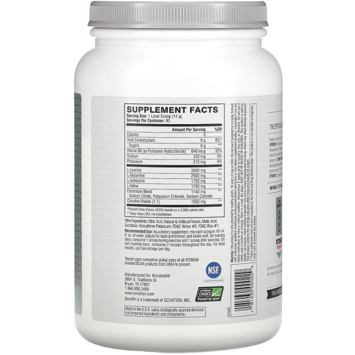 Aminoacizi XTend BCAA 1330g Lemon Lime Squeeze