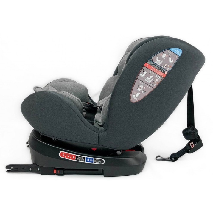 Scaun auto pentru copii Kikka Boo Armadillo Isofix Grey