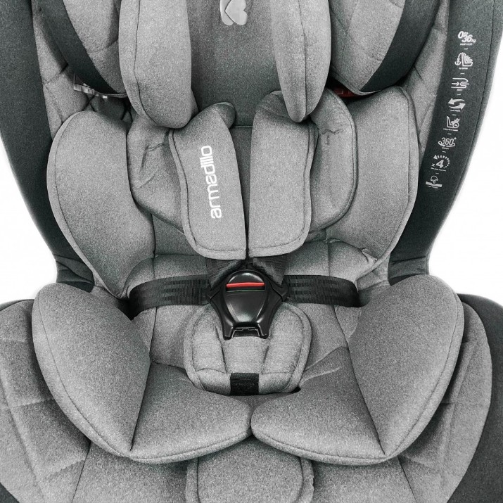 Scaun auto pentru copii Kikka Boo Armadillo Isofix Grey