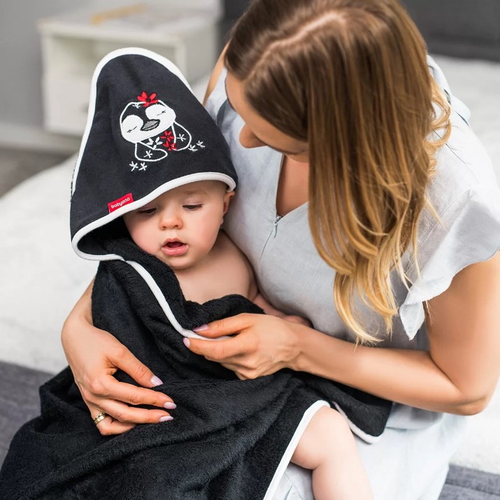 Полотенце для детей BabyOno Natural Bamboo (343/02) Black