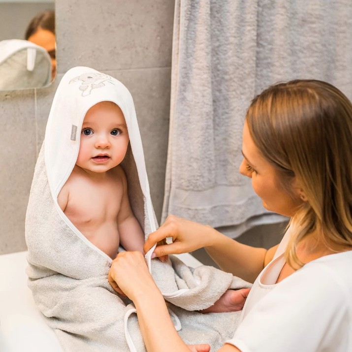 Полотенце для детей BabyOno Natural Bamboo (343/03) Gray