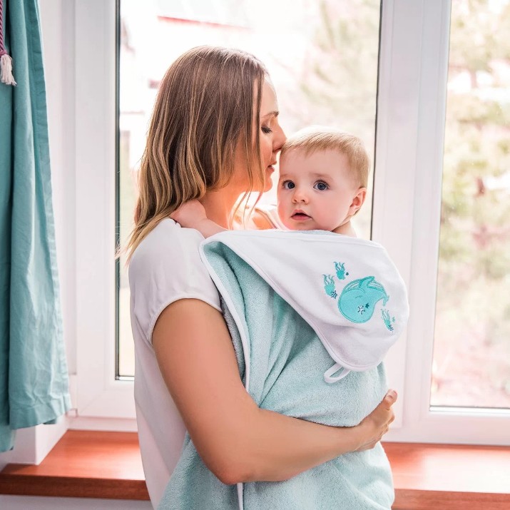 Полотенце для детей BabyOno Natural Bamboo (343/05) Blue