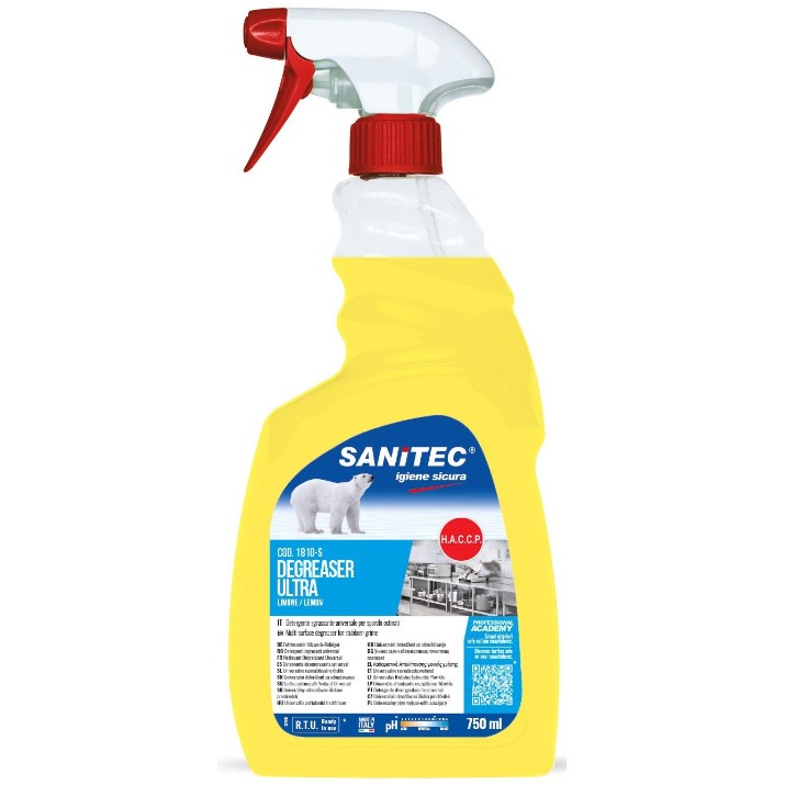 Средство для уборки кухни Sanitec Sgrassatore Ultra Limone 750ml (1810)