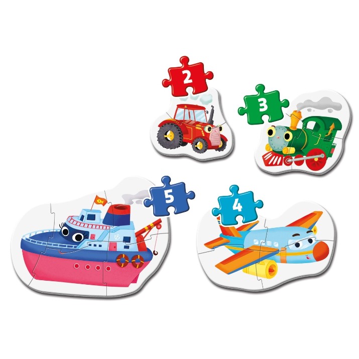 Puzzle Clementoni 4in1 Means of Transport (20811)