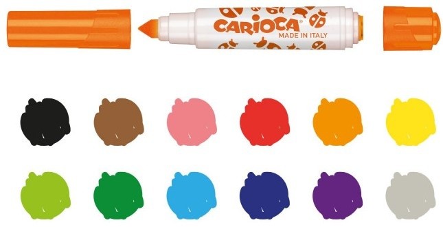 Set carioci Carioca Stamperello 12pcs (42240) 