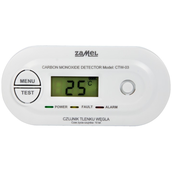 Detector monoxid de carbon Zamel CTW03