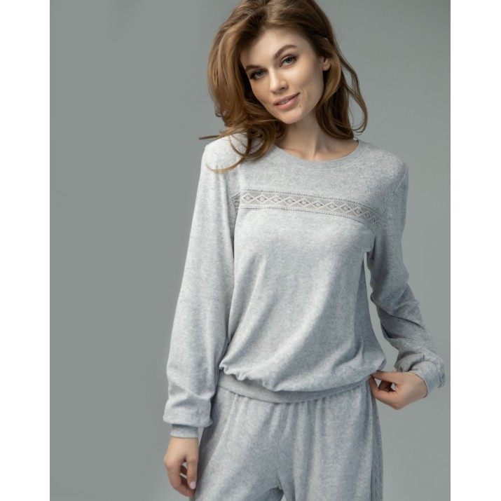 Pijama Ajoure T23467 Grey M