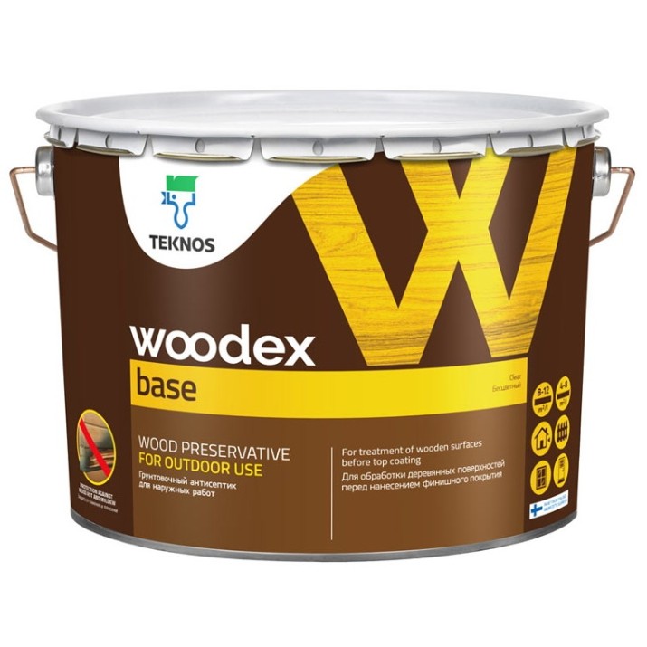 Антисептик строительный Teknos Woodex base 10L