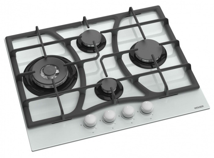 Plită incorporabilă cu gaz Wolser WL- F 6403 GT IC White
