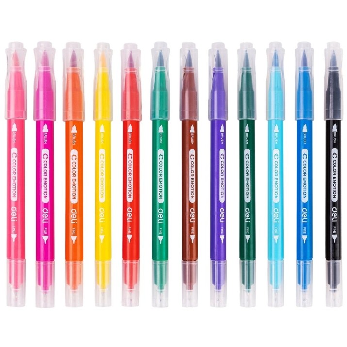 Набор фломастеров Deli Emotion 12pcs