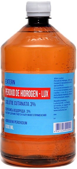 Apă oxigenată ECCOLUX Peroxid de Hidrogen-Lux 1000ml 3%