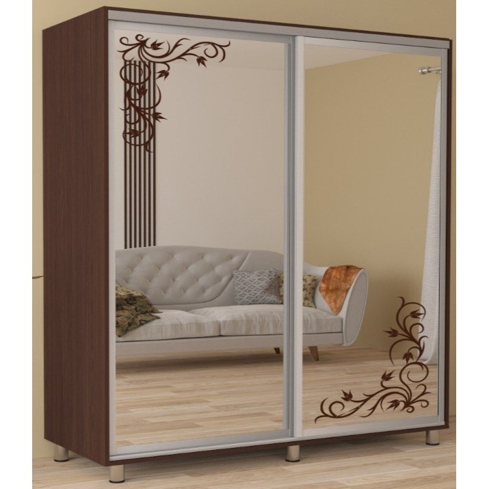 Шкаф-купе Mobildor-Lux Aron 230x220 (2226 Wenghe) Desen